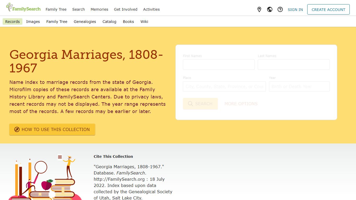 Georgia Marriages, 1808-1967 • FamilySearch